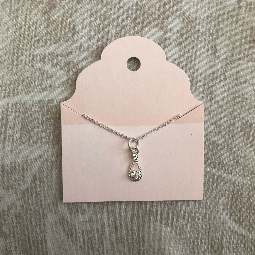 Handmade Dainty Teardrop Necklace